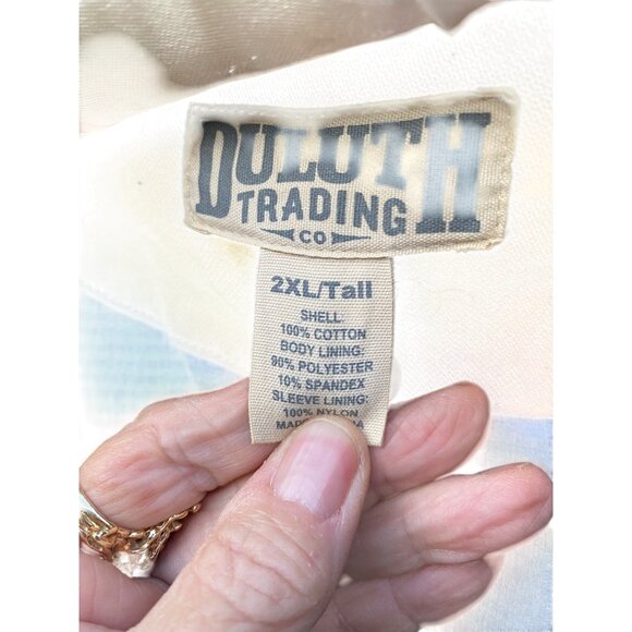 Duluth Trading Co. Mens Brown Work Jacket 2XLT 100% Cotton Shell - Picture 4 of 8